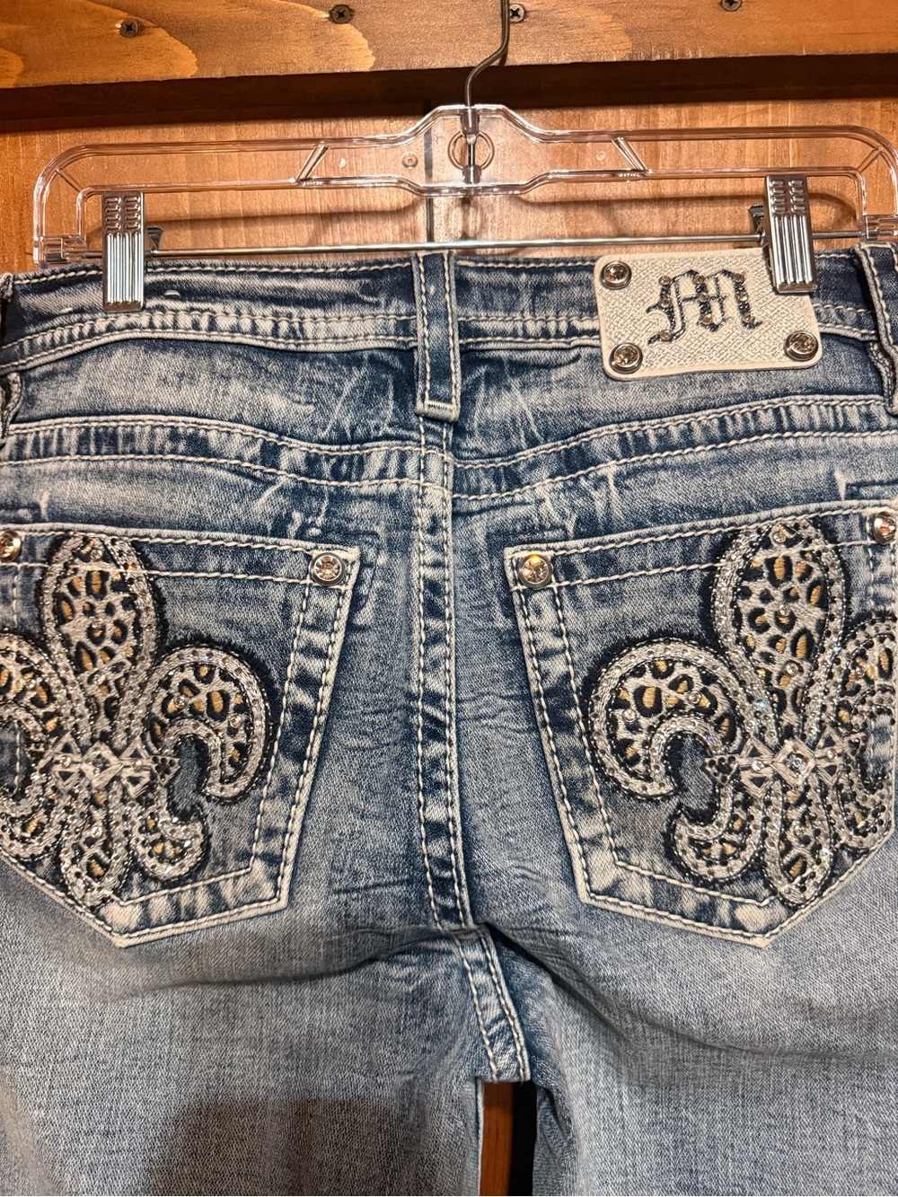 Miss Me Light Blue Embellished Boot Cut Jeans